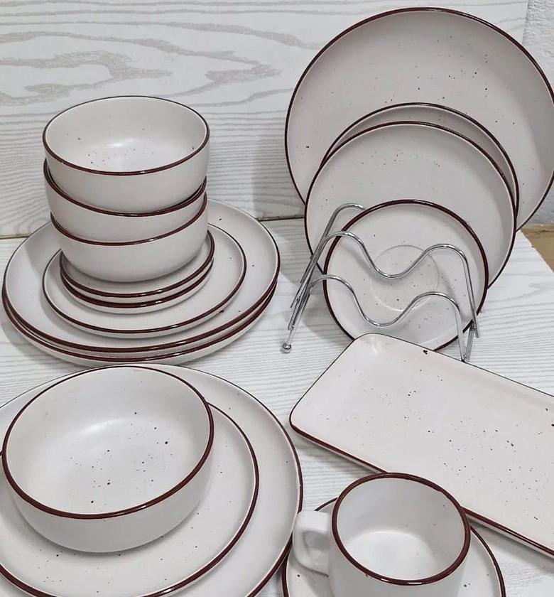 21pcs Marble Ceramic Dinneer set image