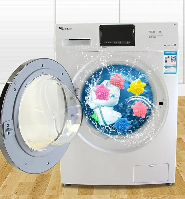 10pc Reusable Magic Laundry Ball For Household Cleaning Washing image