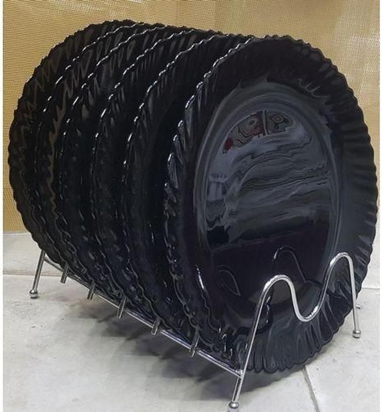 13pcs Ceramic Breakfast sets  Comes With 11 inch 6Pcs oval plate, 2litres High Quality Flask And 6 pcs cups image