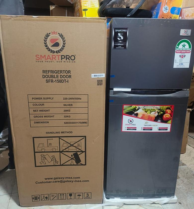 REFRIGERATOR. Smart pro SFR-150-DT-I Double Door Refrigerator, 121L image