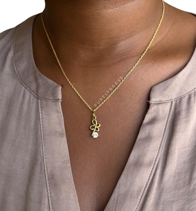 Lulu Brass Necklace image