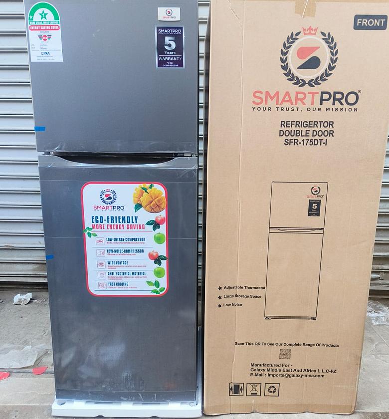 REFRIGERATOR. Smart pro SFR-175-DT-I Double Door Refrigerator, 138L image