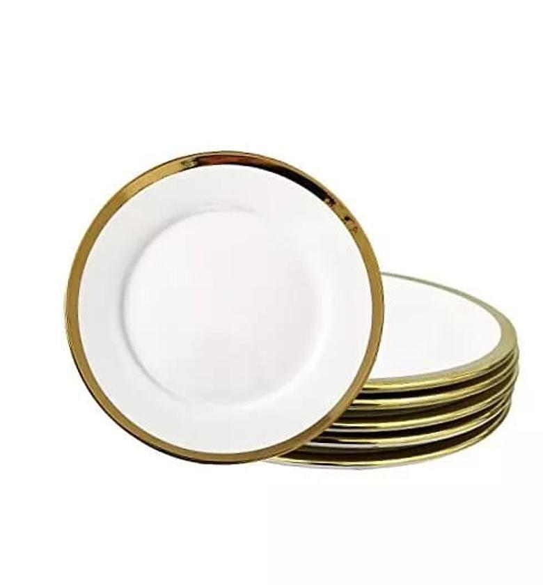 Gold ring side plate with gold ring  per set of 6 image