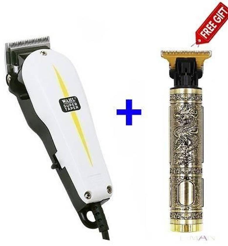Wahl Super Taper Classic Series Clipper, Hair Cut, Kinyozi Machine + T9 Detailer clipper image