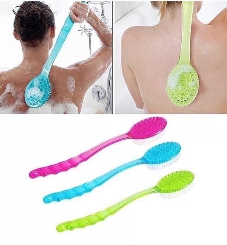 Double Sided Long Handle Bath/Shower Body Brush image