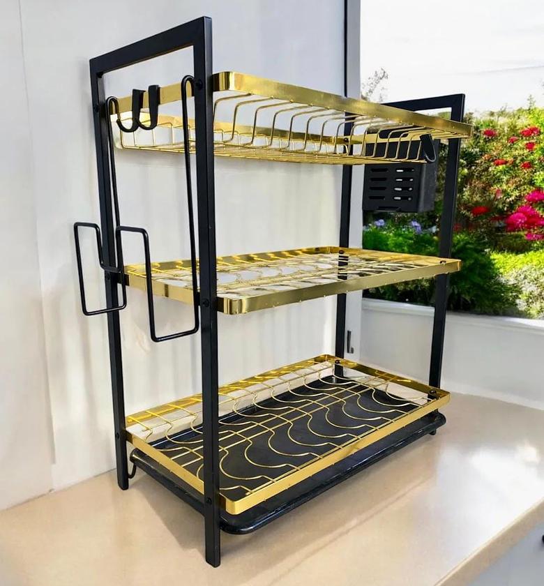 Single tray carbon steel dishracks. image