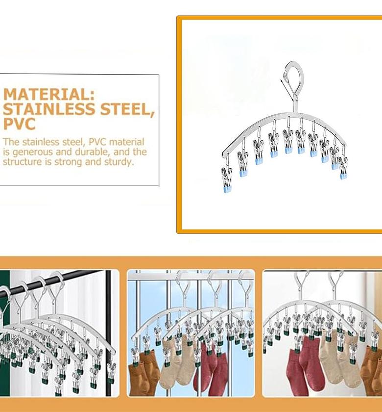 10pegs stainless steel hanger  image