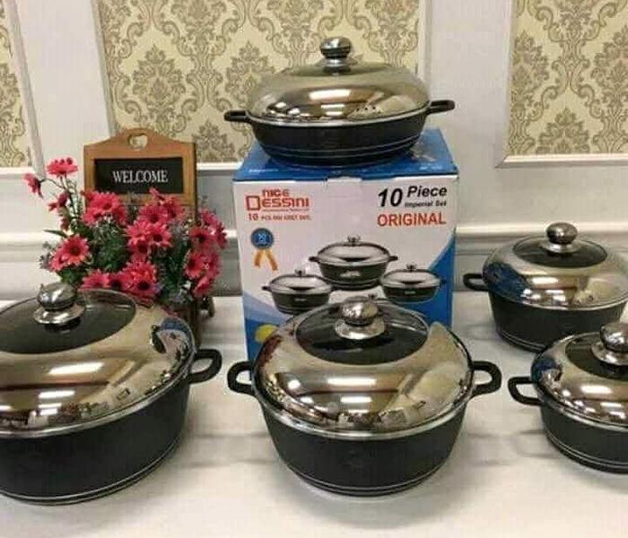 Dessini 10PCS Granite Nonstick Cooking Set image