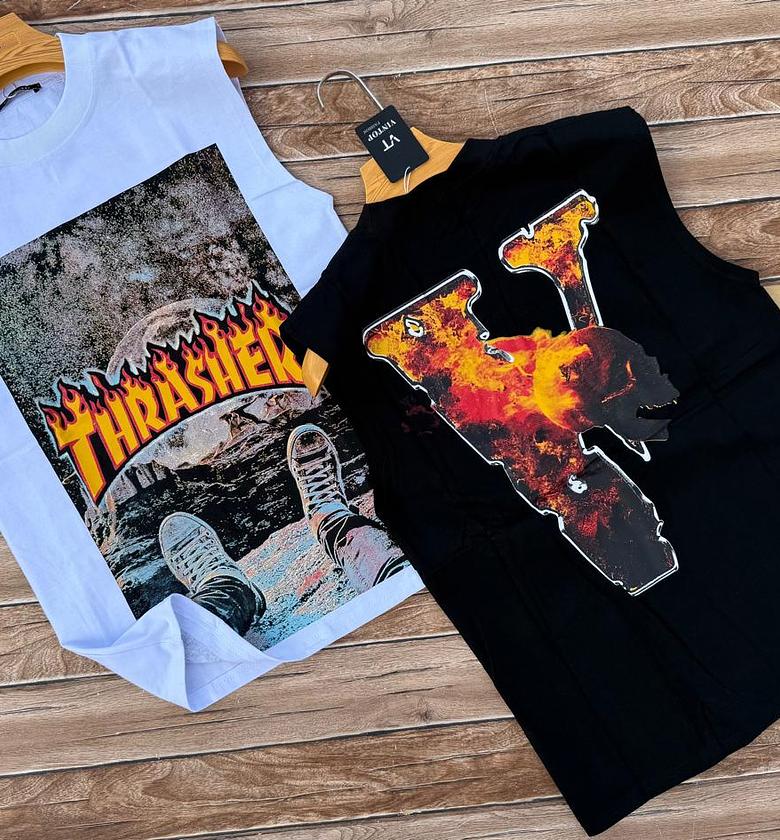 Men round neck heavy cotton t-shirts image