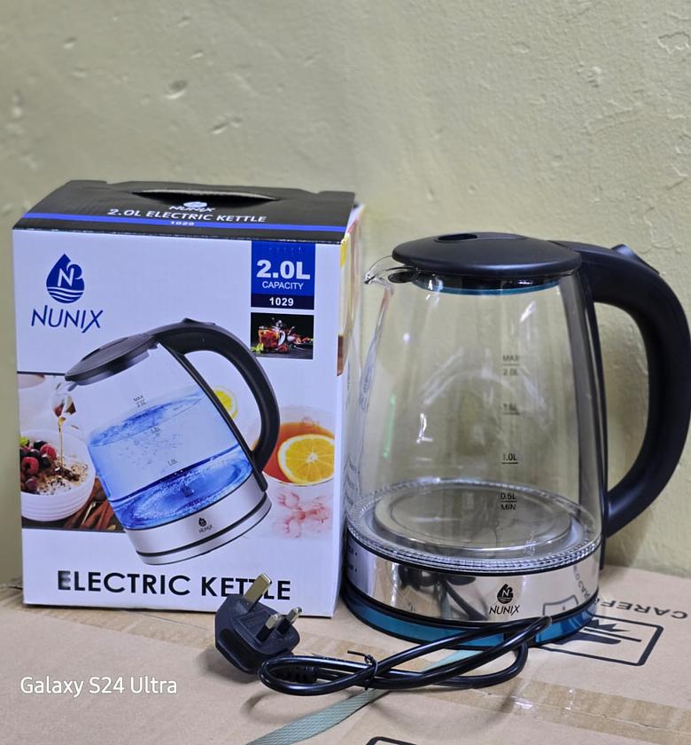 Electric Kettle. Nunix Kettle , Glass 2.0L Cordless Kettle 1029 image