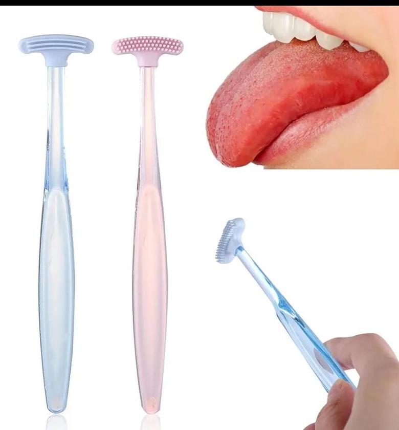 TONGUE CLEANER. Tongue Brush, Tongue Scraper, Tongue Cleaner image