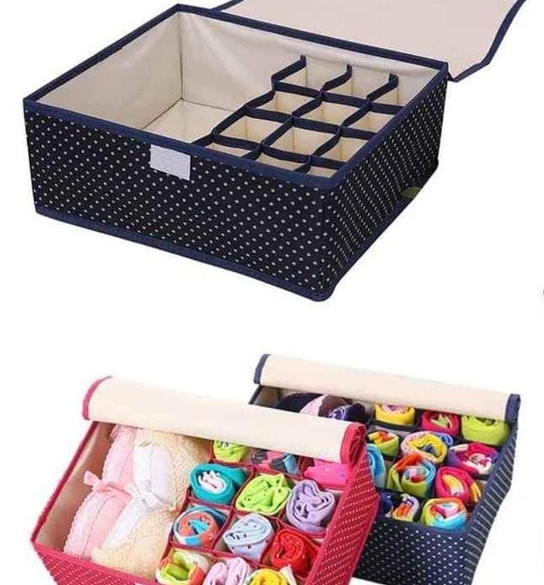 13 Grids Undergarment Organizer Storage Box Closet Organizer Drawer Organizer image