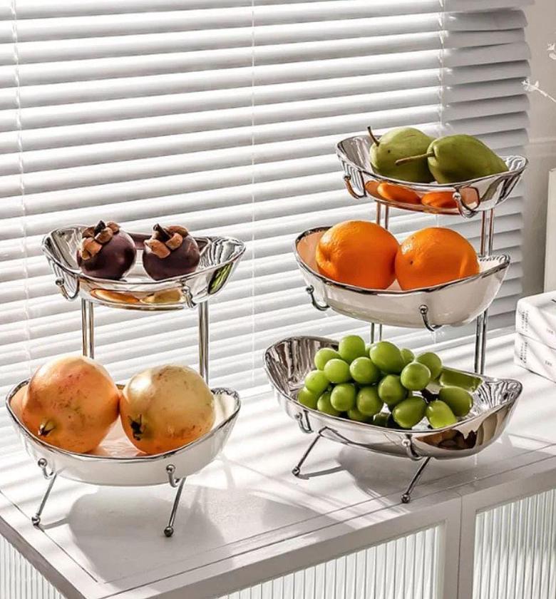 Nordic Ceramic Fruit/Snack Stand. image