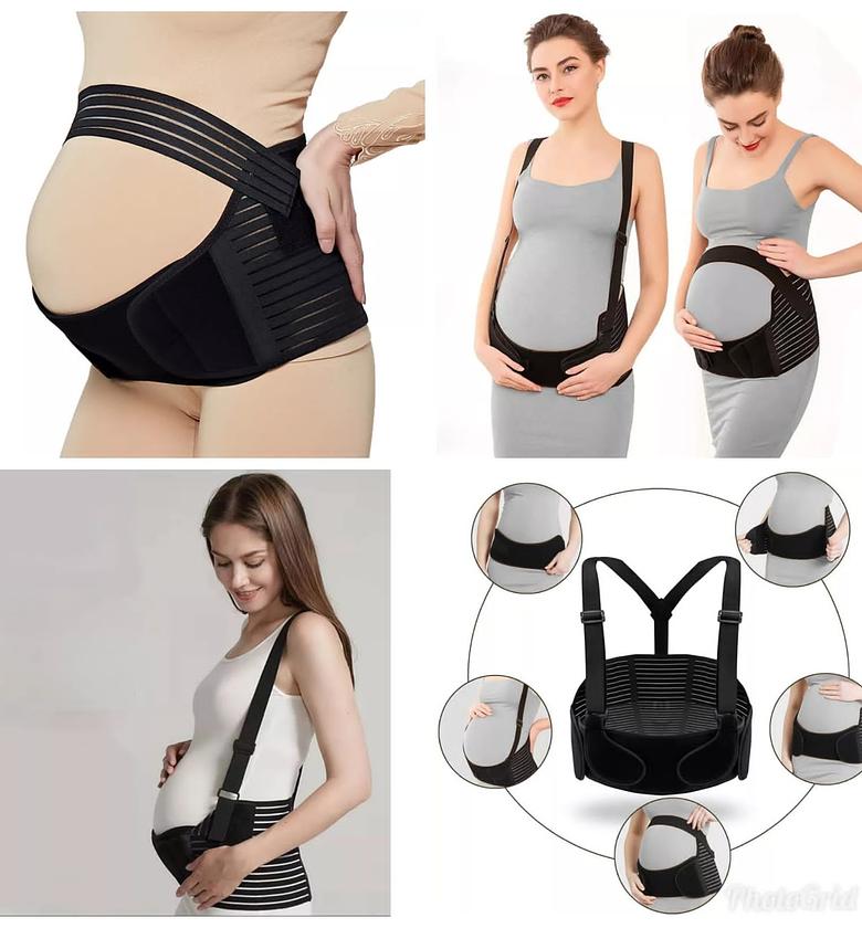Care Pregnancy Support Maternity Belt, Waist/Back/Abdomen Band, Belly Brace (Black Color) image