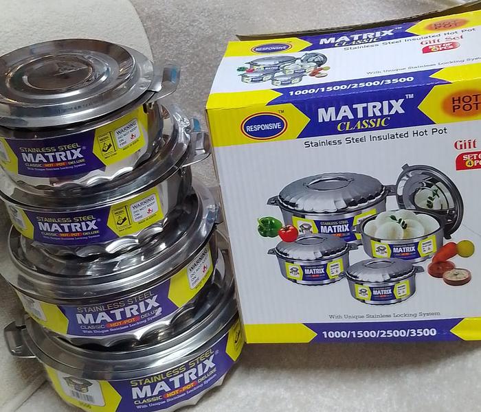 Matrix 4pcs High Quality Stainless Steel Hotpots image