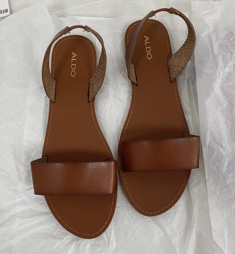 Aldo Leather Sling Back Sandals image