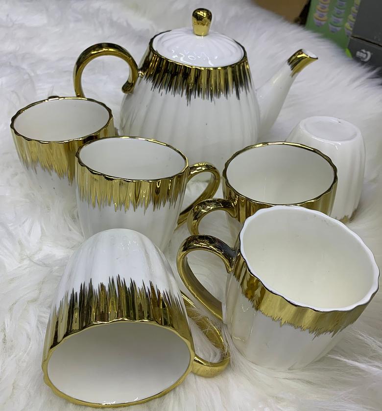 7pc Ceramic Tea set image