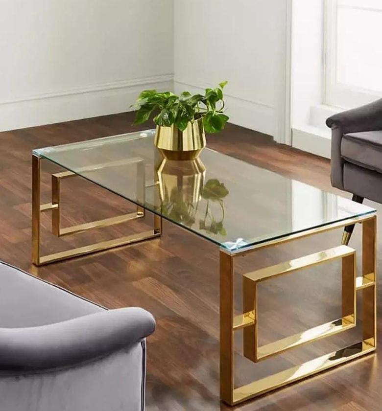 Central Glass Coffee Table. image
