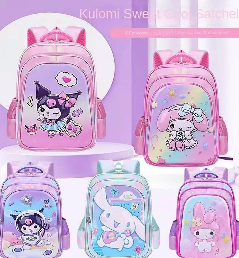 Cartoon Themed School Backpack / School Bags with multiple compartments. image