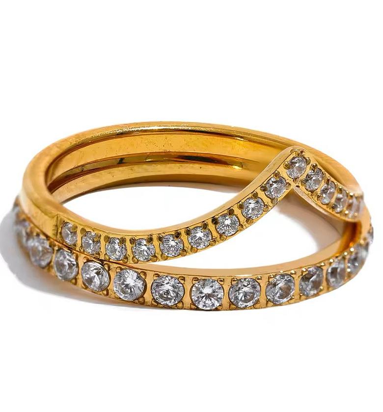 Gold coated Hypoallergenic ring image