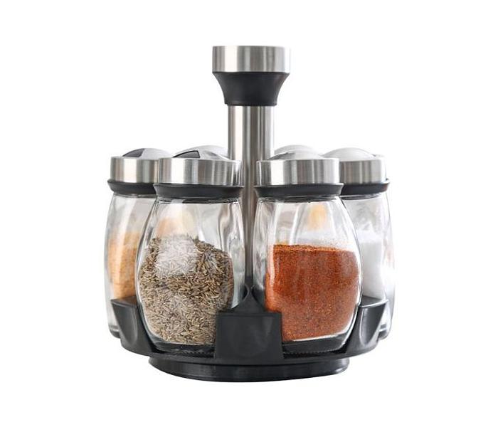 7 Pieces Edging Kitchen Rotating Seasoning And Spice Rack image
