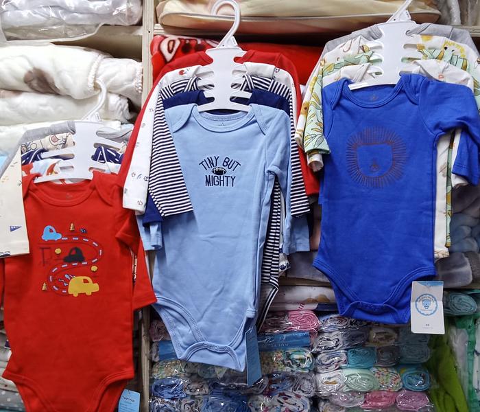 5PC Pretty  Cotton Long-sleeve Baby Onesies image