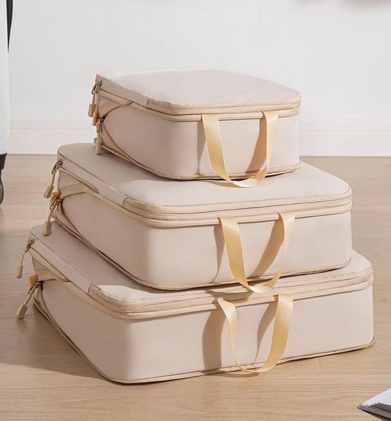 3 pcs set compression travel bags. image