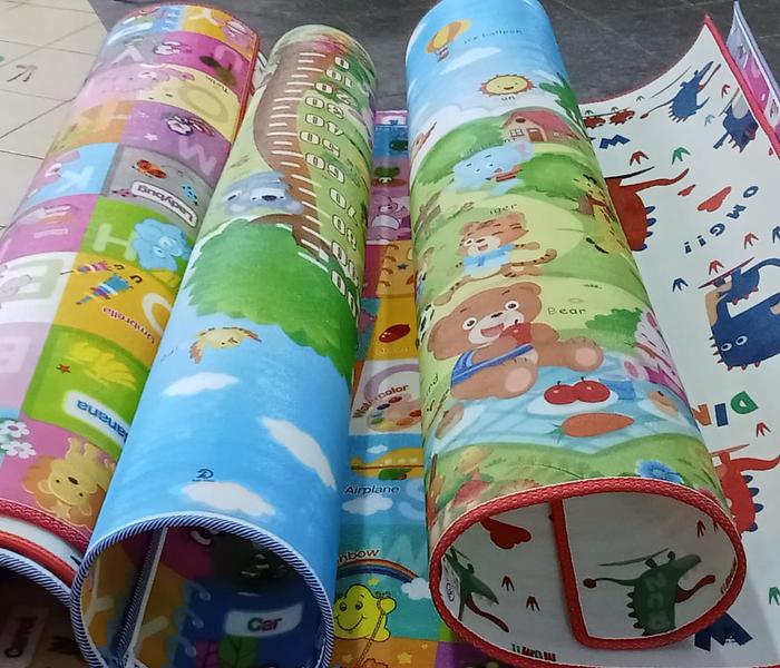 Baby Play Mat, Double Sided Foam- Multicolor image