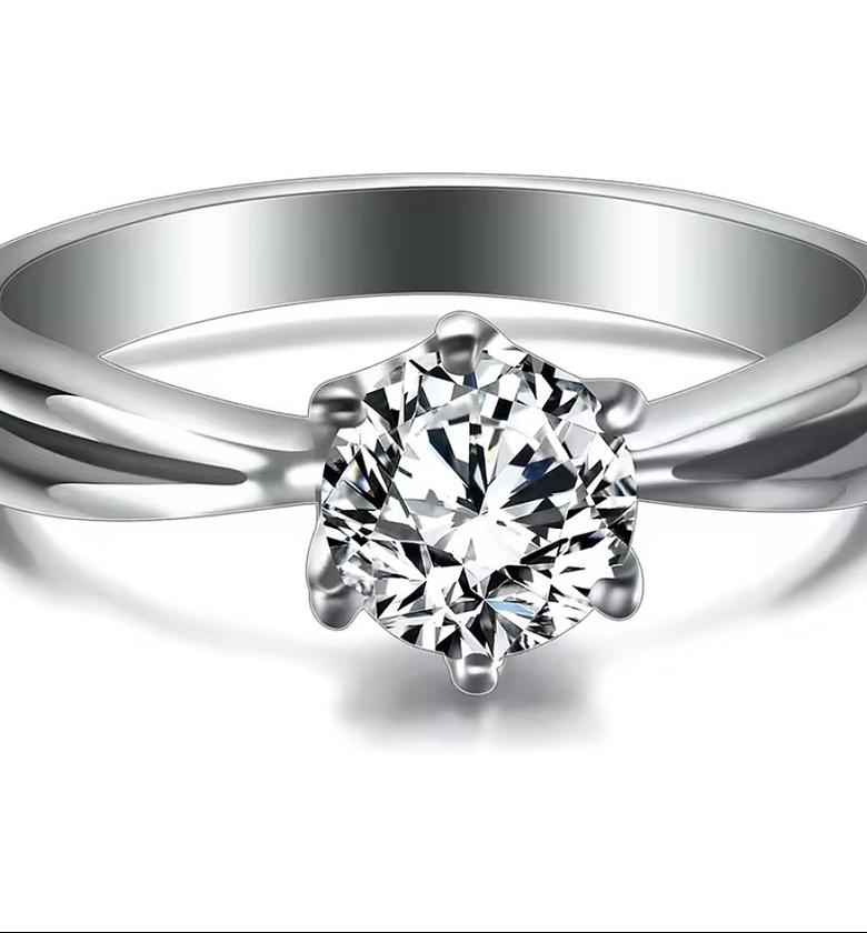 Never fade stainless steel engagement ring image