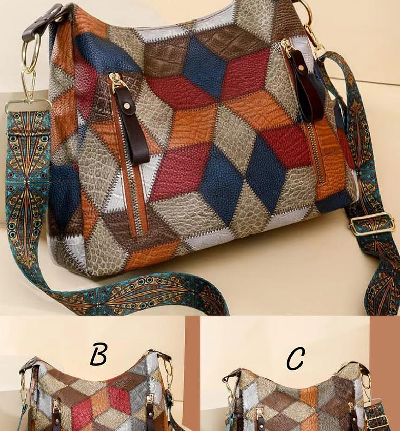 Fossil Elle Multicolour Bag  Material: High quality PU leather which durable & lightweight  image
