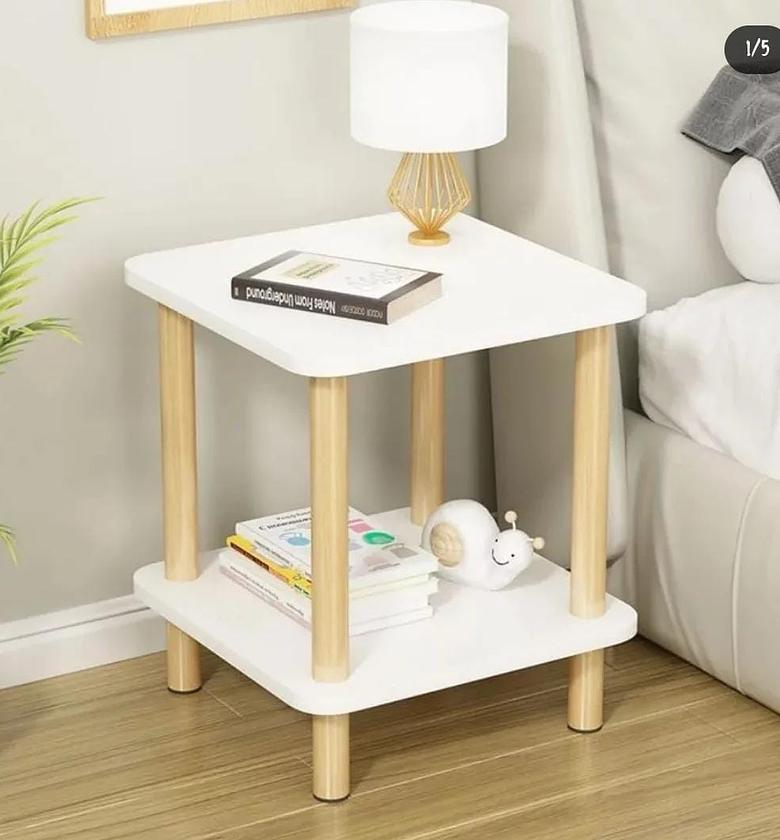 Multifunctional bedside table/ Living room side table. image