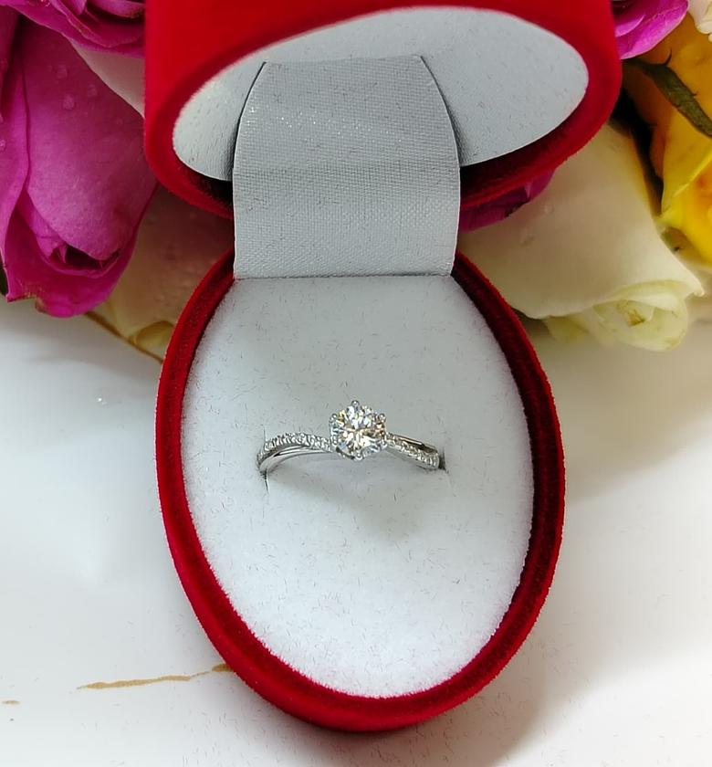 Sparkling Sterling Silver Promise/Engagement Ring  image
