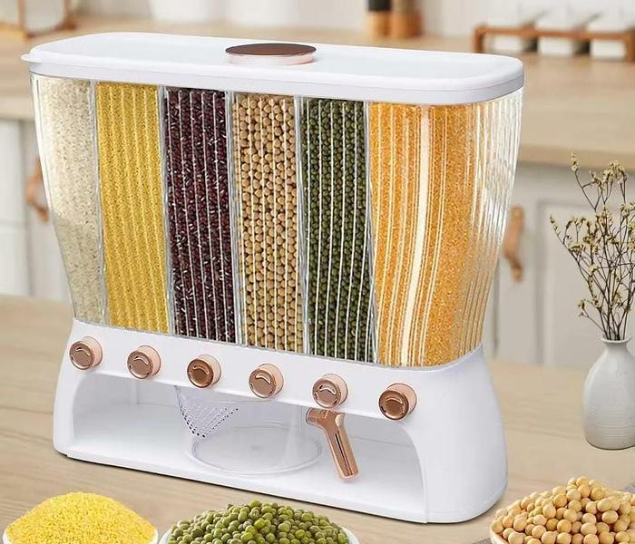 Partitioned cereal dispenser image