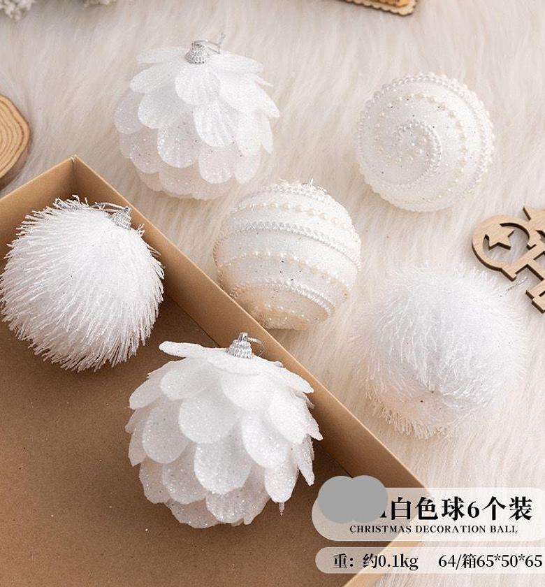 6pc set christmas ball▫️Colours: as displayed ▫️Size: 10cm    image