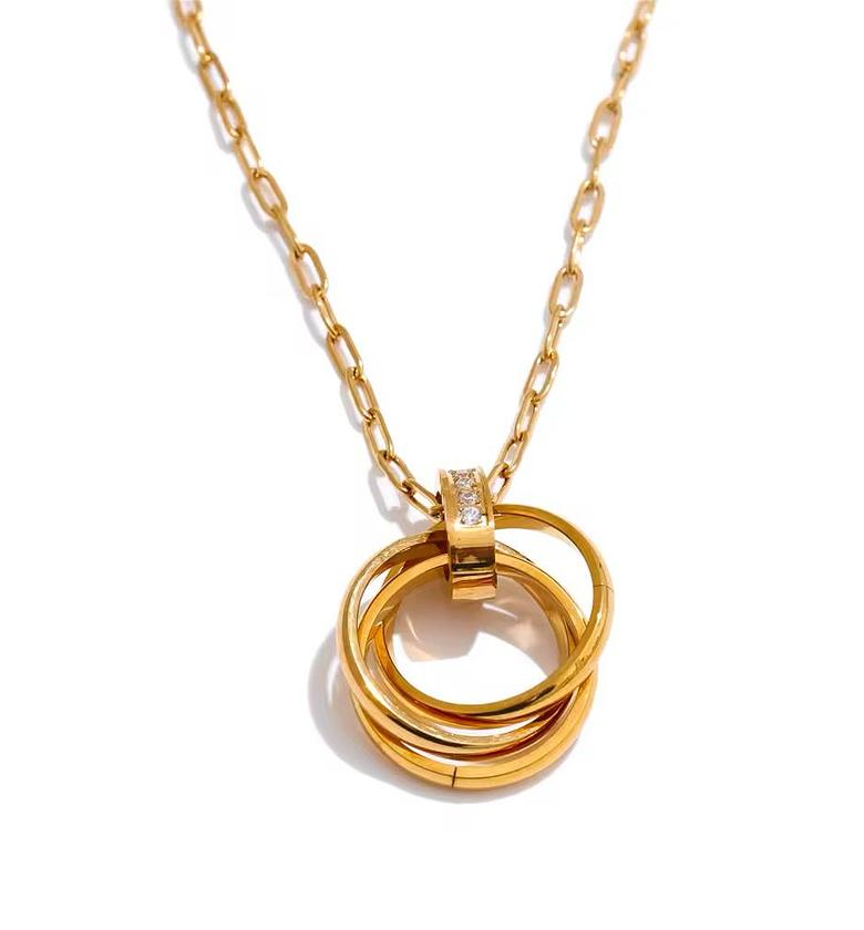 Gold coated Hypoallergenic  Necklace image