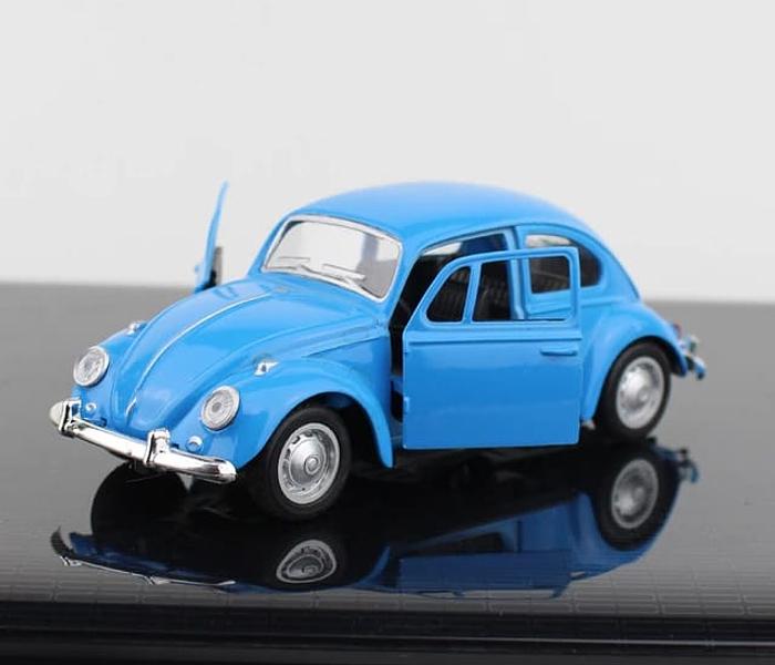 Alloy Volkswagen Beetle Clic Car Model Diecasts Metal Toy Car-Blue image
