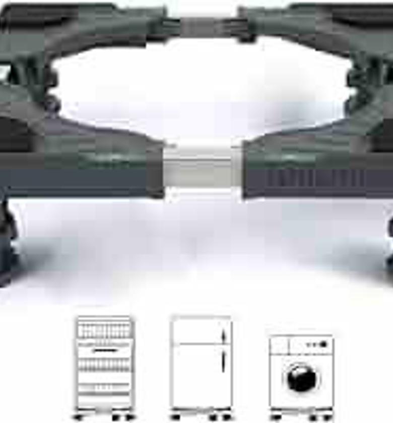 FRIDGE STAND. Adjustable Heavy duty washing machine & fridge stand image