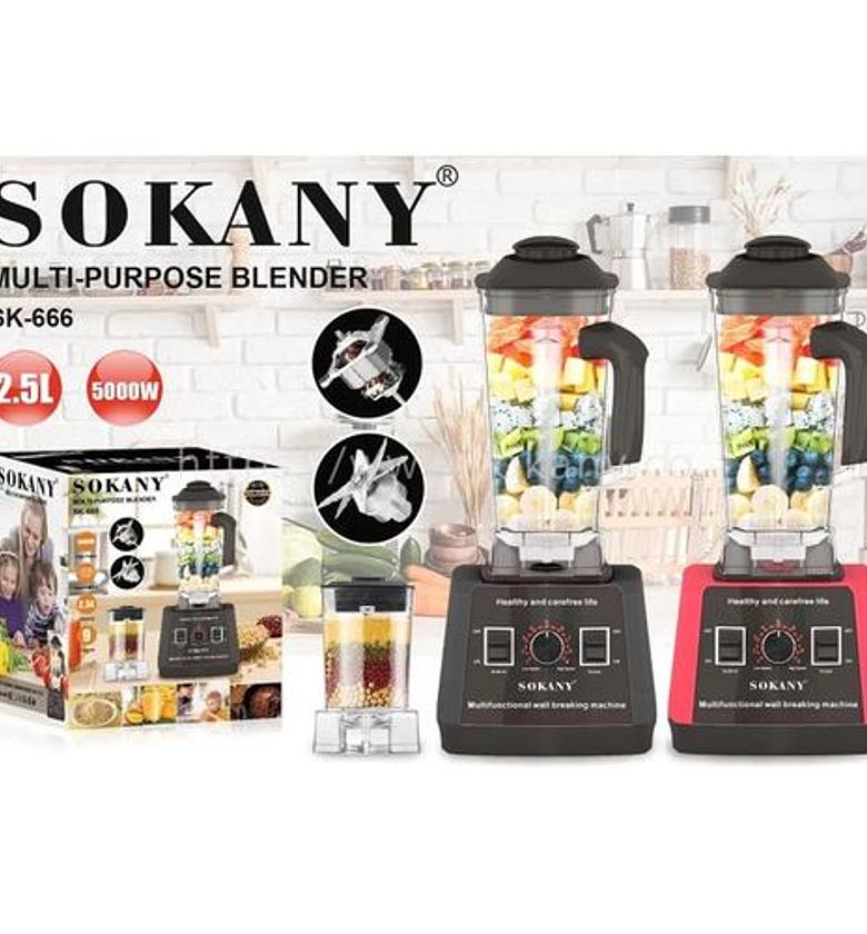 Sokany 5000Watts- 2 In 1 Heavy Duty Commercial Juicer Blender With Grinder 2.5LTRS.RECOMMENDED image