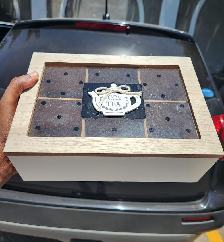 Wooden tea bag organizer  image