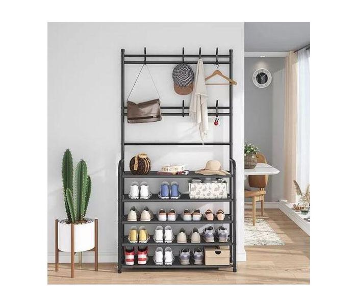 TC All-In-1 Shoe Rack/Coat Rack/Cap Scarf Bag Cloths Hanger image