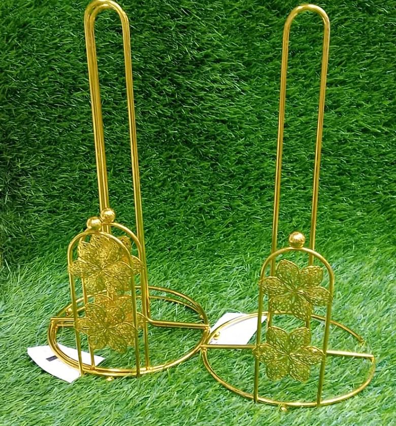 Stainless Steel Serviette Roll Holder-gold image