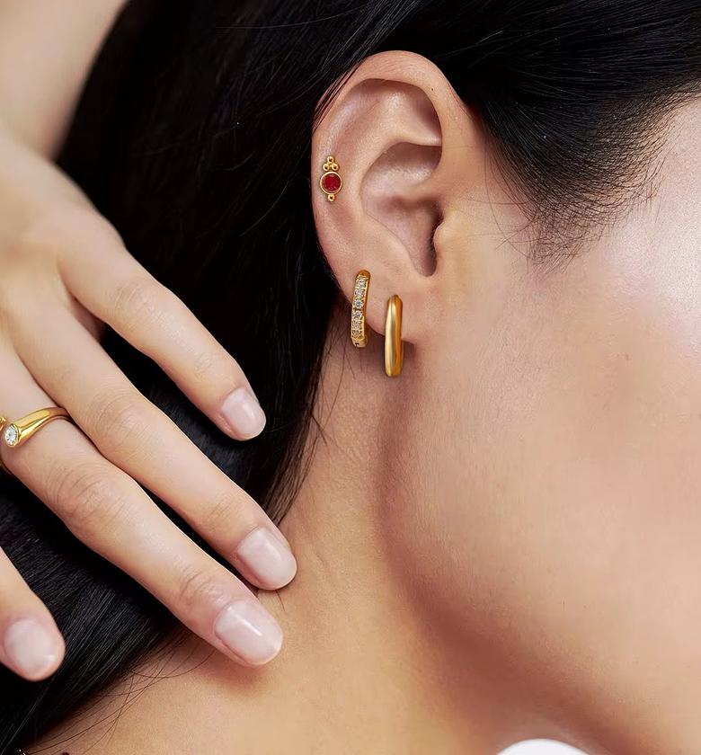 EARRING SET gold coated image