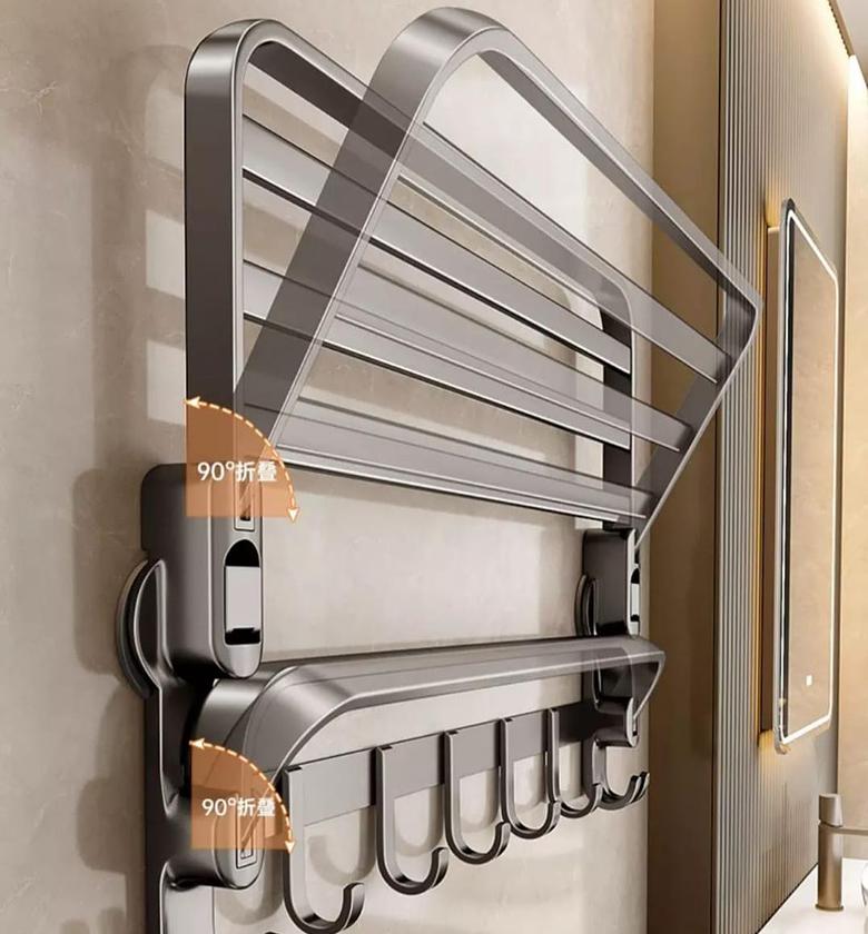 Suction cup bathroom rack image