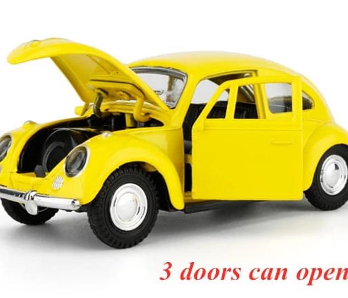 Alloy Volkswagen Beetle Clic Car Model Diecasts Metal Toy Car-Yellow image