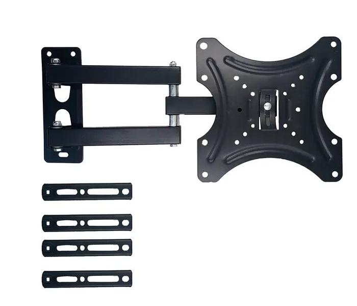 TV Wall Mount TV Stand 14″-55″ Steel Material Fixed - Swivel Solid Wall Black Quality product rotating wall bracket image