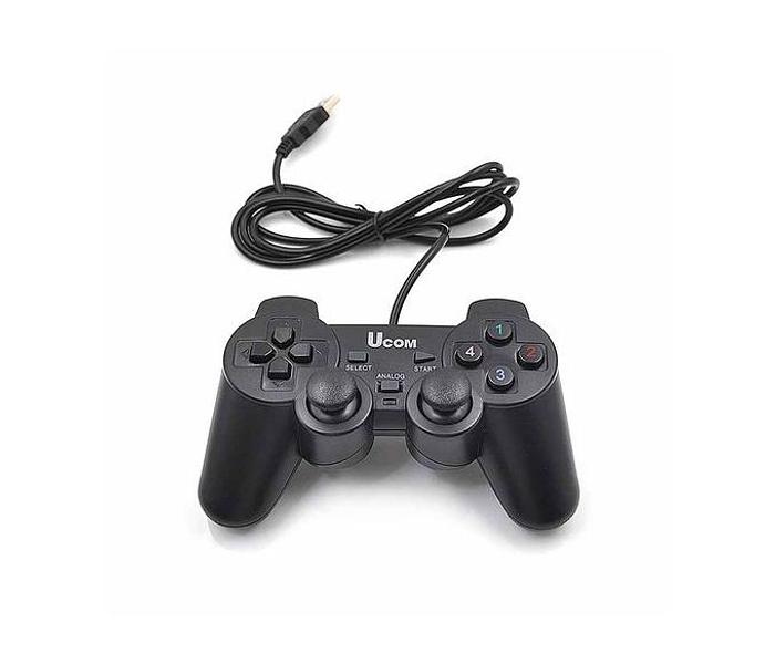 Ucom USB Wired PC Gamepad Game-Controller-Dual-Shock-Game-Pad-Joypad-Control--Laptop-PC-Computer-Gaming-Play image