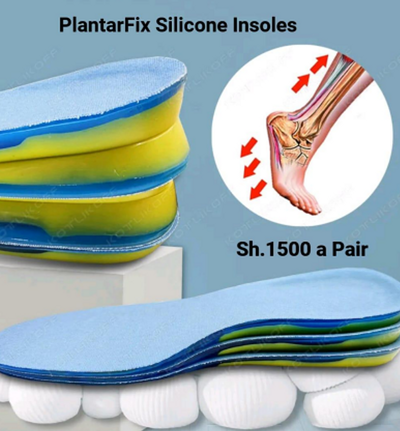 Blue Yellow Plantarfix Slicone Insoles image