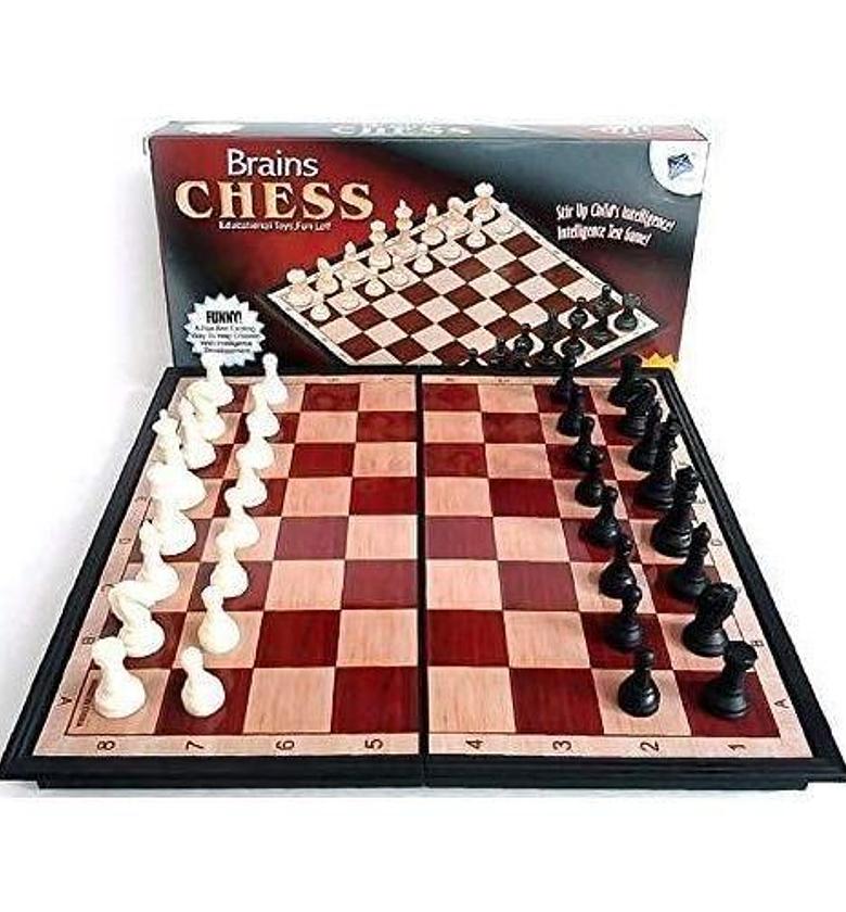 Chess Board. Chess Bag Brain Magnetic Chess Board Game improve children's logical thinking and independent thinking ability, and cultivate children's international vision. image