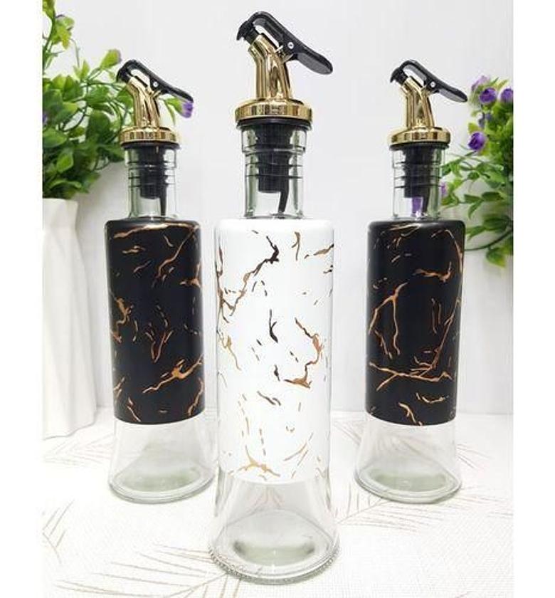 Glass Marble Oil/Vinegar Dispenser Bottle image