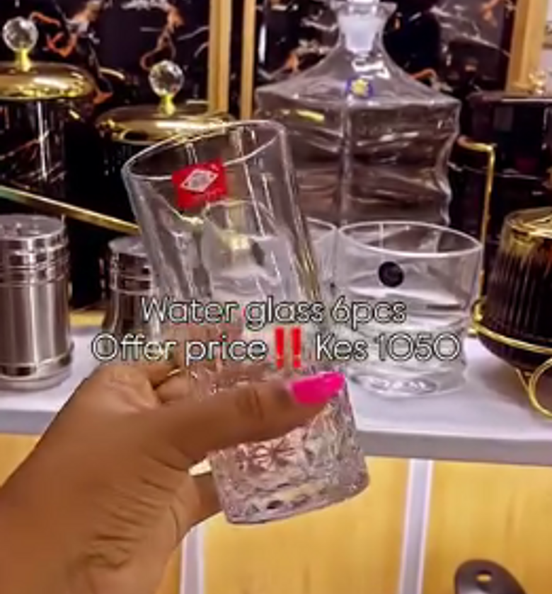 Patterned water glasses set image